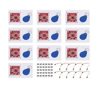 Awwertse 10PCS Modulo NFC RFID Wireless PN532 V3 Kit Utente Lettore Scrittore modalità IC S50 Scheda PCB Antenna IIC SPI HSU 10PCS Modulo NFC RFID PN532 V3