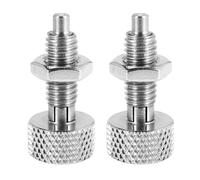 Awwertse 2 Pezzi di Pistone A Molla Retrattile Manuale, Perno di Bloccaggio A Sgancio Rapido In Acciaio Inossidabile M16 con Dado e Impugnatura Zigrinata