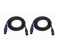 Awwertse 2X di Prolunga Audio Speakon A XLR Speakon A XLR Femmina - Microfono da Palco Pro DJ PA Gig Stage