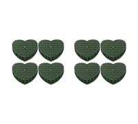 Awwertse 8 Blocchi di Gommapiuma Floreale Un Forma di Cuore Fiore Verde Argilla Floreali Un Forma di Cuore Fango Floreale Artificiale con Ventosa