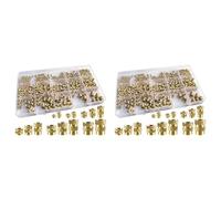 Awwertse 800 Inserti Filettati M2/M2.5/M3//M5/M6 Kit Assortimento di Zigrinati Filettati, Inserto Termofissato per Stampa 3D In Plastica