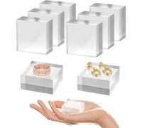 Awwertse Base Acrilica 4 Pezzi Blocchi Acrilici per Display Reser Servitore di Supporti per Il Trofeo per I Gioielli A Trofei A