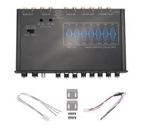 Awwertse Equalizzatore per Auto A 7 Bande, Equalizzatore Audio, Crossover, Amplificatore Parametrico, Preamplificatore per Auto, Equalizzatore Audio +-12 Db
