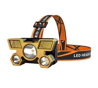 Awwertse Lampada Frontale LED Ricaricabile USB Ad Alta Intensità, Ideale per la Pesca, Il All'Aperto e L'Escursionismo Notturno per attività.