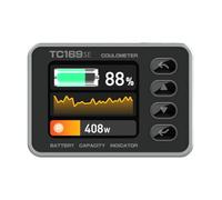 Awwertse Misuratore di Coulomb con Schermo A Colori Ad Alta Precisione TC169SE Misuratore di Tensione e Corrente Della Batteria Tester di Capacità Della Batteria al Litio, B