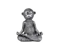 Awwertse Statua della Scimmia in Meditazione Resina Statuetta di Buddha Yoga Sculture Decorative per La Casa per Patio Soggiorno Cortile All'Aperto