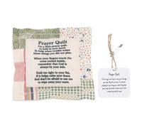 Awwertse Trapunta per Preghiera Tascabile Trapunta per Preghiera Individuale Trapunta Colorata Cucita A Mano Accogliente Trapunta di Poesia Simbolista per