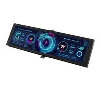 Awwertse Turing Smart Display Case 8.8" IPS Monitor Type-C - Schermo Secondario per Monitoraggio CPU, GPU e RAM, Nero con Interfaccia USB