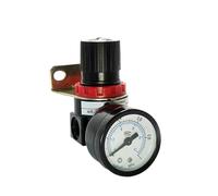 AWWVRLMM 1 PZ AR2000 G1/4 '' Valvola di Regolazione della Pressione del compressore Controllo dell'Aria con manometro e Staffa Montaggio(Ar2000 And Pc10-02)
