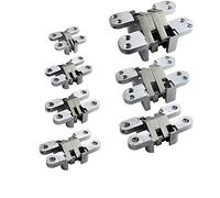 AWWVRLMM Cerniere for Porte Interne ispessite, Cerniere a Testa in Giù, Pieghevoli, Cerniera 2 Pezzi nascoste Invisibili barili a Scomparsa for Porta a Croce Cuscinetti Hardware for mobili essori