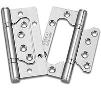 AWWVRLMM Cerniere for Porte Interne ispessite, Cerniere di Testa, Pieghevoli, Cerniera 2 Pezzi for della Stanza, mobili Cerniera scanalata Libera Ispessita silenziosa 4 "5 Pollici(A 4 inch 2pcs)