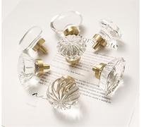 AWWVRLMM Maniglie for Armadio Comò Cassetto Pomelli Trasparenti Armadio da Cucina Maniglia for mobili Hardware Decorazioni for la Camera Letto 1 Pezzo(TR007)