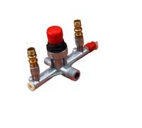 AWWVRLMM Parti del compressore d'Aria Staffa Bama/Compressore Eolico/Aria in Ferro a 6 Porte con valvola di Sicurezza, Pressione Regolabile