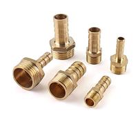 AWWVRLMM Raccordo for Tubo in Ottone 4mm 6mm 8mm 10mm 12mm Portagomma Coda 1/8 quot; 1/4quot; 1/2quot; 3/8 cit; Adattatore accoppiatore in Rame con Giunto connettore Maschio BSP 1 pz(44930,12mm Barb)