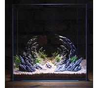AWXZOM Soul Valley Kit di Ornamenti per Acquario, con 7 Pietre Artificiali in Resina