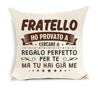 Awyuan Ho provato a cercare il regalo perfetto per te ma tu hai già me Copricuscino per Fratello Compleanno Laurea Regalo di Natale (Fratello-a)