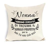 Awyuan Nonna abbiamo cercato di trovare il regalo perfetto per te ma tu hai già noi Copricuscino per Nonna da parte di Nipote Regalo di Natale di Compleanno (Nonna-b)