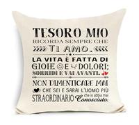Awyuan Regali d'ispirazione Copri cuscino ricorda sempre che ti amo per fidanzato Compleanno Natale Laurea Regali Amicizia