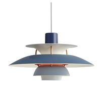 AWYYA Lampade a Sospensione, Lampade a Sospensione per Isola Cucina, Lampadario a Sospensione, Stile Moderno e Semplice, Corpo Lampada in Ferro, Attacco E27, 30/40/50 Cm(Blue,40CM)