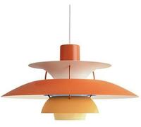 AWYYA Lampade a Sospensione, Lampade a Sospensione per Isola Cucina, Lampadario a Sospensione, Stile Moderno e Semplice, Corpo Lampada in Ferro, Attacco E27, 30/40/50 Cm(Orange,40CM)
