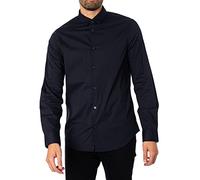 Armani Exchange Camicia Uomo 'Tessuto' Cotone Stretch Navy Taglia M
