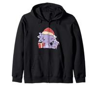 AX-Ho-LOTL! Cappello di Babbo Natale Axolotl Meme Felpa con Cappuccio