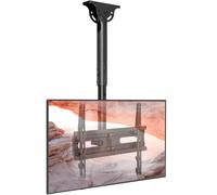 AX WABER Staffa regolabile per TV a soffitto, si adatta a schermi LED, LCD, OLED e plasma da 26 a 65 pollici fino a 50 kg, fori di montaggio 400 x 400 mm