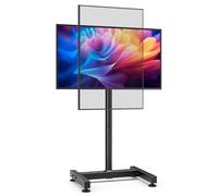 AX WABER Supporto da pavimento per monitor TV per la maggior parte dei TV LCD,LED OLED da 23 a 52 pollici, Vesa massima: 200 x 200, Peso massimo della TV 35 KG AX1008TBM