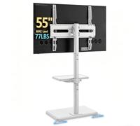 AX WABER Supporto da pavimento per TV con ripiano AX2012TW