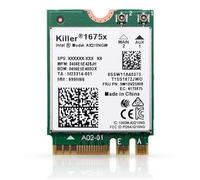 AX1675x Wi-Fi 6E Killer Series Tri Band 2.4/5/6 GHz Upgrade | 2.4 Gbps | Supporto Bluetooth 5.3 | M.2 PCIe | 802.11ax No vPro Performance & Gaming Model AX210.NGWG.NVX