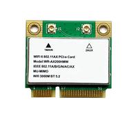 AX200HMW Scheda Wi-Fi AX200, Modulo Scheda Wireless Wi-Fi 6 Wireless di Rete MINI PCIE 802.11ax 160Mhz BT 5.2 Adattatore per Scheda di Rete Bluetooth Compatibile per Win10