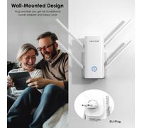 AX3000 WLAN-Repeater Dualband 2402 Mbit/s Signalverstärker, Weiß