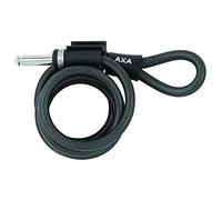 AXA 5011530 1X Cavo con lucchetto a catena singolo cavo plug-in Newton nero 18010, 180 cm10 mm, può essere utilizzato solo con AXA prodotti