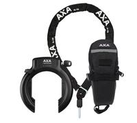 AXA Imenso XL - Lucchetto per bicicletta con catena plug-in, livello di sicurezza 12, lunghezza 130 cm, chiave rimovibile