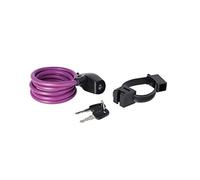 AXA Lucchetto per Cavo Resolute 120/8, Lunghezza 120 cm, Diametro 8 mm, Viola