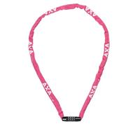 AXA Rigid RCC 120 - Lucchetto a catena con codice - 120 cm - Maglia in acciaio 3,5 mm - Livello di sicurezza 3 - Custodia protettiva - Rosa