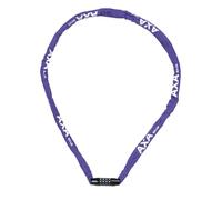 AXA Rigid RCC 120 - Lucchetto a catena con codice - 120 cm - Maglia in acciaio 3,5 mm - Livello di sicurezza 3 - Custodia protettiva - Viola