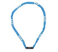 AXA Rigid RCC 120 - Lucchetto a catena con codice - 120 cm - Maglia in acciaio 3,5 mm - Livello di sicurezza 3 - Custodia protettiva - Blu