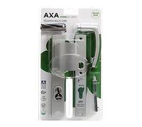 AXA Set di raccordi per porta di sicurezza, Curve Plus, in alluminio, con spintore a D stretto + sgabello, PC72, trazione anti-nucleo, reversibile, taglio F1, SKG3