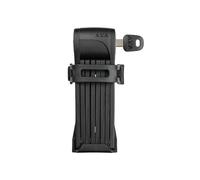 AXA Set Due Lucchetti Pieghevoli Fold Lite 80 con Supporto Clip-On Nero