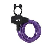 AXA Zipp - Lucchetto con Cavo, Dimensioni 120 cm/8 mm, Colore: Nero