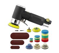 AXADD Lucidatrice Mini Set di rettificatrici pneumatiche da 1 "/2" / 3 "per lucidatrice ad Alta velocità for lucidatrice ad Aria compressa for Auto Aumenta la Tua efficienza (Color : Set B, Size : 0)