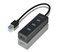 Axago HUE-S2B USB 3.0 (3.1 Gen 1) Type-A 5000Mbit/s Nero perno e concentratore