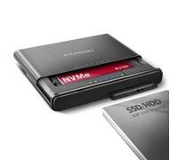 AXG ADSA-CC - Alloggiamento esterno M.2 NVMe + 2,5'' SATA, funzione clone, USB