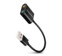 AXAGON compatibile ADA-12 USB 2.0, mini adattatore audio stereo, cavo da 15 cm