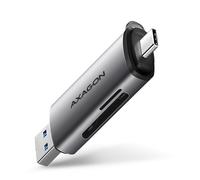 Lettore di schede AXAGON CRE-SAC USB 3.0 Type-A/Type-C 5000 Mbit/s Grigio Metallico
