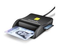 AXAGON CRE-SM3SD USB Smart card & SD/microSD/SIM Flat smartcard læser Indendors