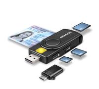 AXAGON CRE-SMP2A USB Smart Card & SD/microSD/SIM Card PocketReader