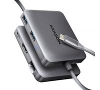 AXAGON HMC-5HL 2x USB-A HDMI LAN USB 3.2 Gen 1 hub PD 100W grau hohe