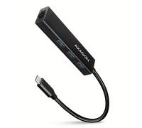 AXAGON HMC-GL3A USB-C-Hub 3x USB-A Gbit-LAN black